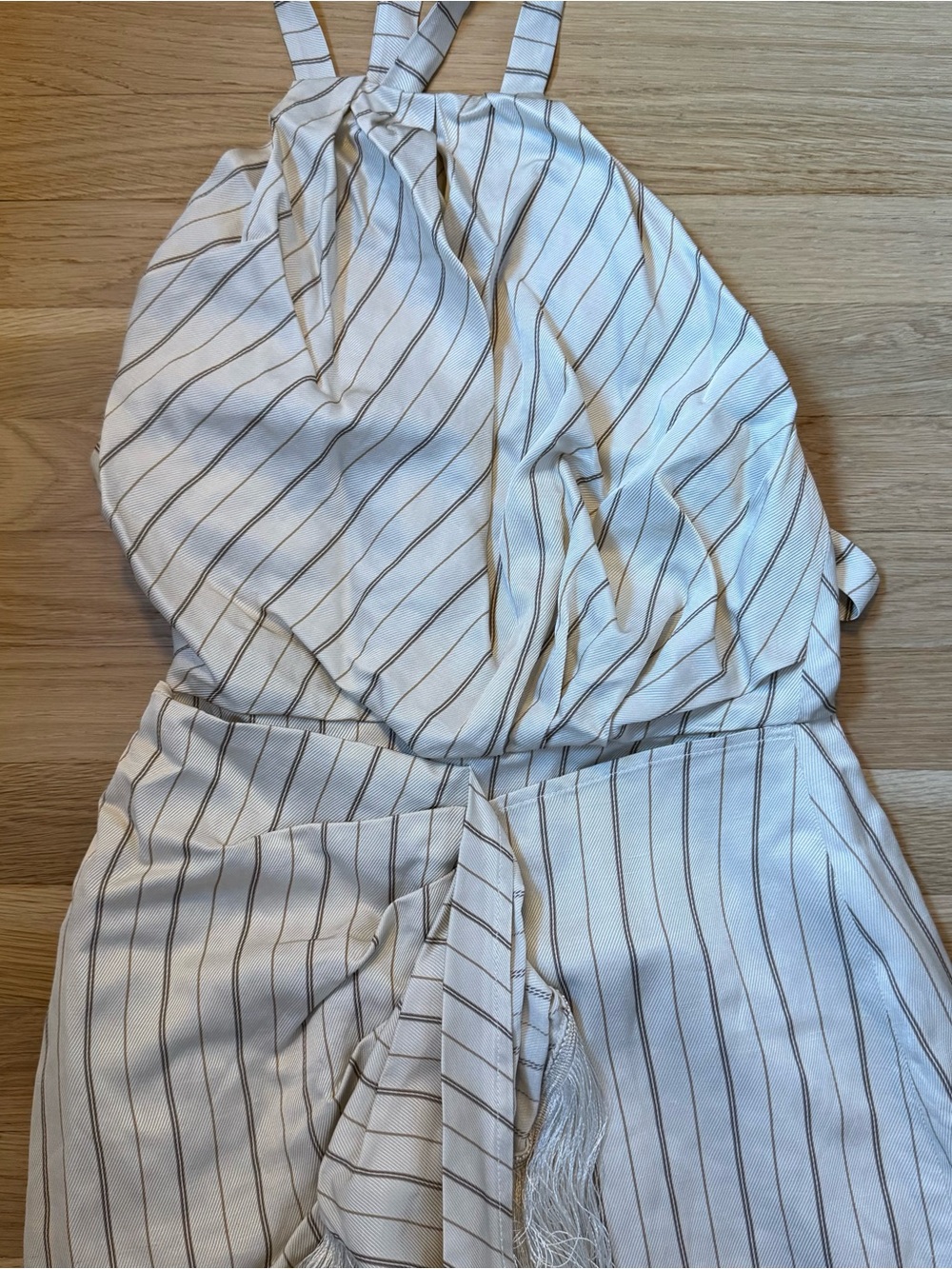 Alexis Marina Striped Fringe Linen Wrap
Dress - S - Picture 11 of 12
